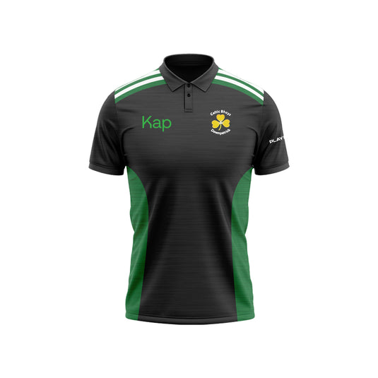 Celtic Bhoys Downpatrick Polo Endure Black/Green - Kids