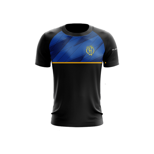 Holywell FC T-Shirt Stellar (Black/Blue/Yellow) - Adults