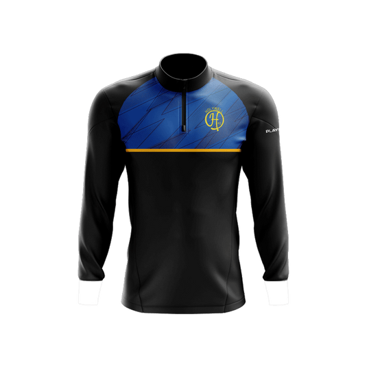 Holywell FC Midlayer (1/4 Zip) Stellar (Black/Blue/Yellow) - Adults