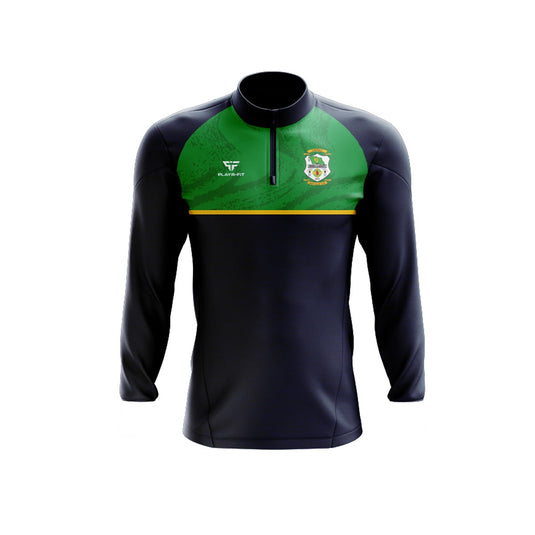 Carrickmacross Emmets Football Midlayer (1/4 Zip) Dynamic Navy/Green - Adults
