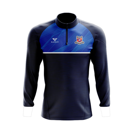 Neptune Basketball Midlayer (1/4 Zip) Evo (Navy/Blue) - Adults