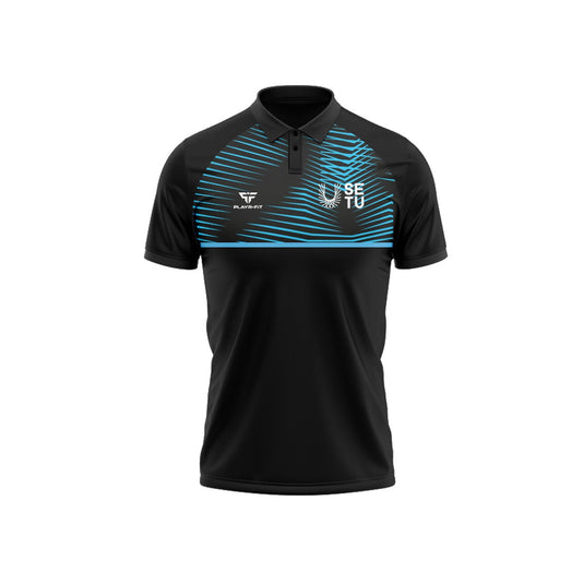 SETU Students Polo Optimum (Black/Sky) - Kids