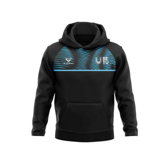 SETU Students Hoodie Optimum (Black/Sky) - Adults
