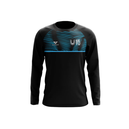 SETU Students Crew Neck Optimum (Black/Sky) - Adults