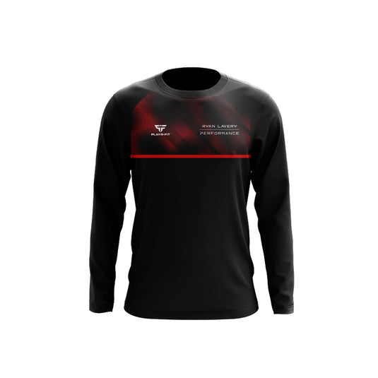 Ryan Lav Performance Crew Neck Evo Black/Red - Adults