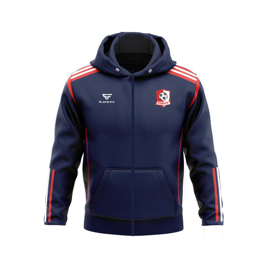 Dromahair FC Full-Zip Hoodie Adroit (Navy/Red/White) - Kids