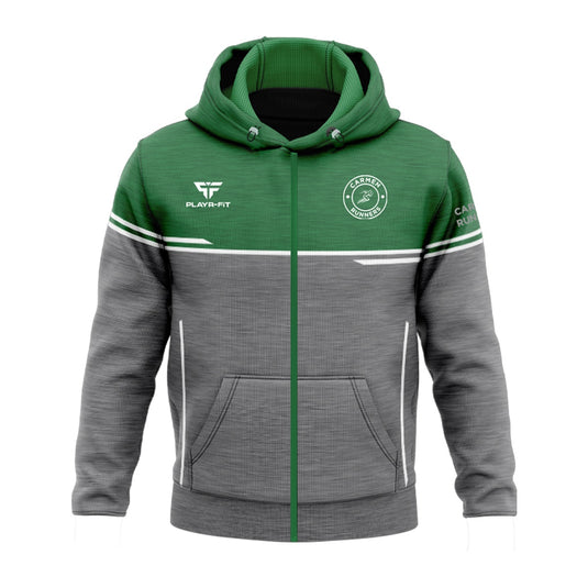 Carmen Runners Hoodie Full Zip - Endure (Green/Grey/White) - Kids