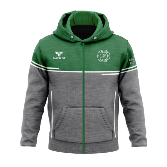 Carmen Runners Hoodie Full Zip - Endure (Green/Grey/White) - Adults