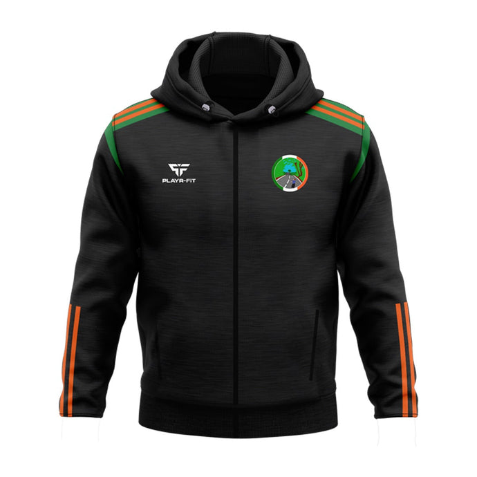 Tieve Tara Road Bowls Full Zip Hoodie Adroit (Black/Green/Orange) - Adults