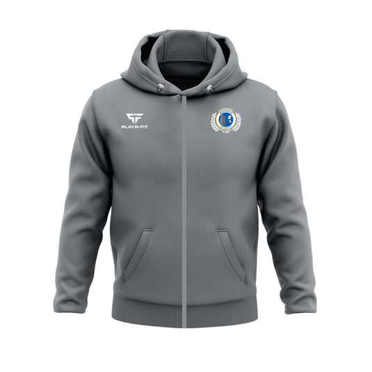 Magheralin Village FC Hoodie Full Zip Grey - Adults