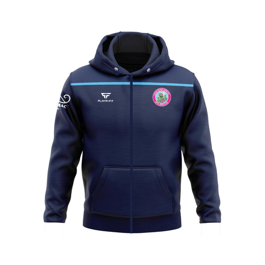 Lough Neagh Monster Dunkers Hoodie (Full Zip) Spirit (Navy, Sky) - Adults