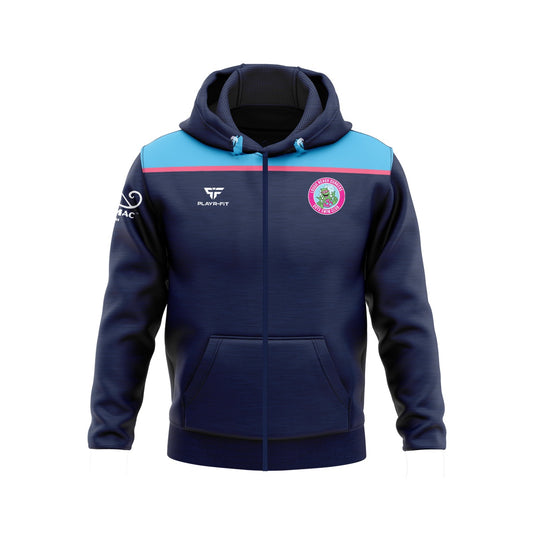 Lough Neagh Monster Dunkers Hoodie (Full Zip) Spirit (Navy, Sky, Pink) - Adults