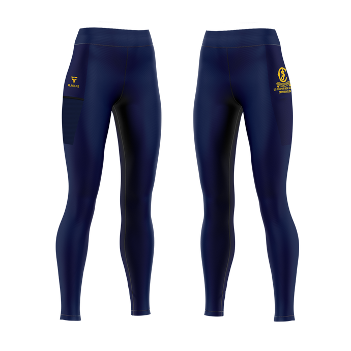 St Josephs HS Crossmaglen Students High Waist Leggings (School Crest Only) - Kids