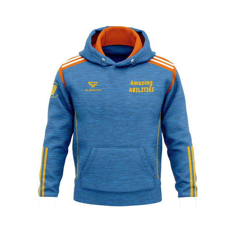 Load image into Gallery viewer, Amazing Abilities Hoodie Adroit (Sky/Orange) - Adults
