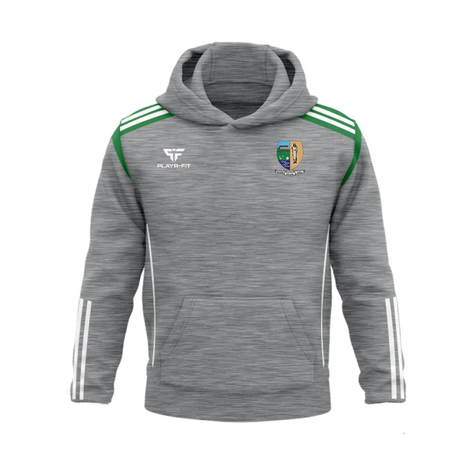 St Molaise Gaels Hoodie Adroit (Grey/Green/White) - Adults