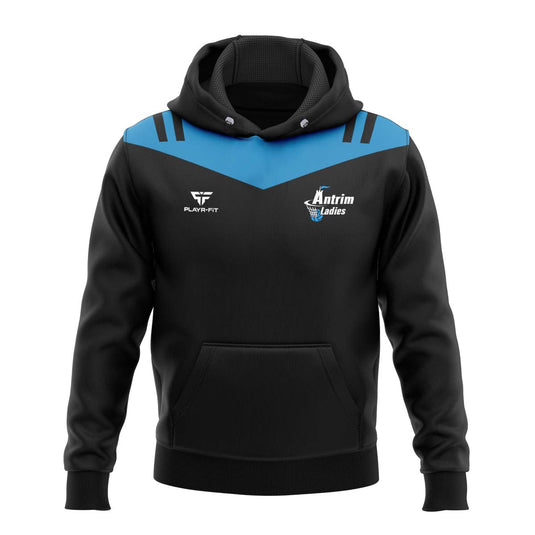 Antrim Netball Hoodie Tenacity Navy/Sky Blue - Kids
