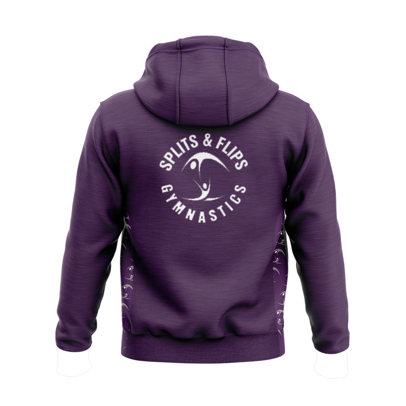 Load image into Gallery viewer, Splits And Flips Hoodie Endure (Purple Sublimated Panel) - Adults
