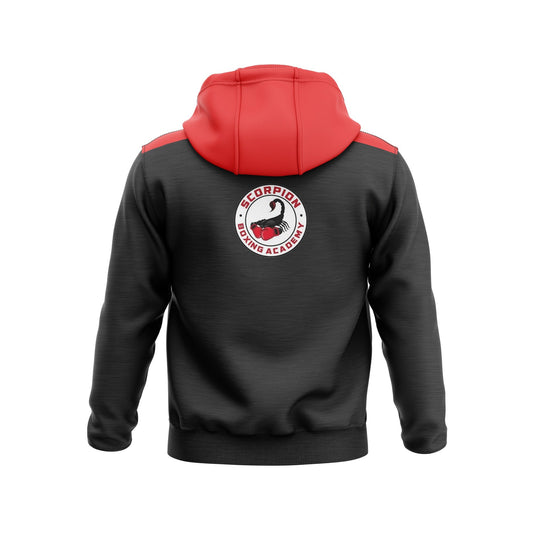 Scorpion Boxing Club Hoodie Tenacity (Black/Red) - Adults