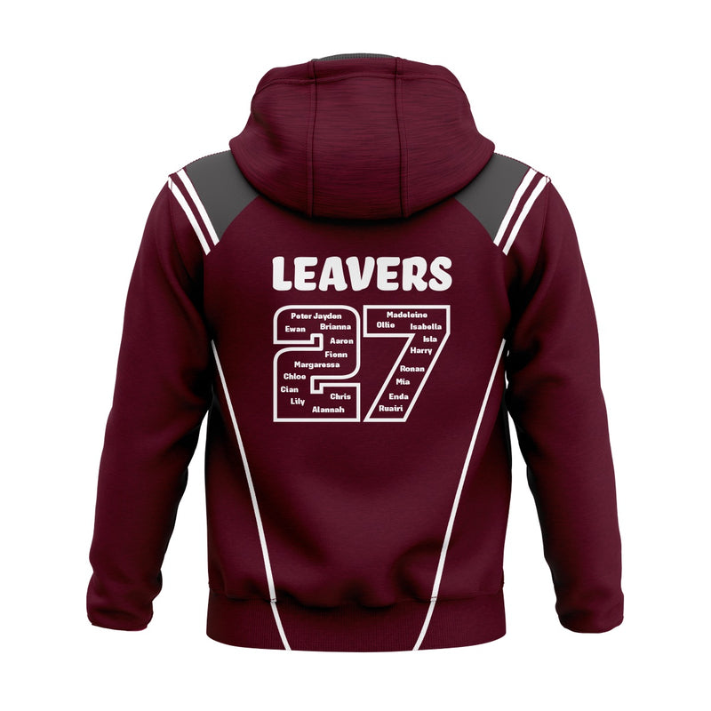 Load image into Gallery viewer, St Francis PS Aghaderg Leavers Hoodie Vigour (Maroon/Grey/White) - Adults
