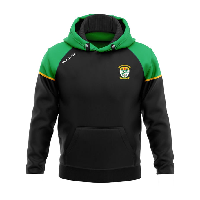 Carrickmacross Emmets Hurling/Camogie Club Hoodie Stellar (Black/Green/Yellow) - Kids
