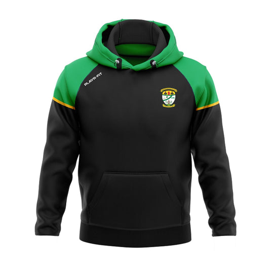Carrickmacross Emmets Hurling/Camogie Club Hoodie Stellar (Black/Green/Yellow) - Adults