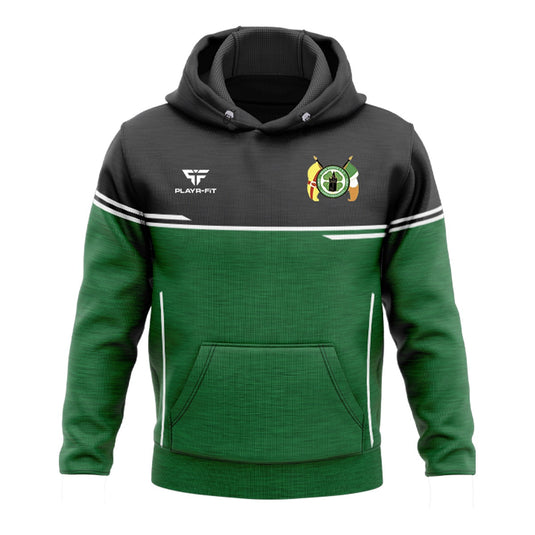 CSC Carrickmacross Hoodie Courage (Black/Green/White) - Adults