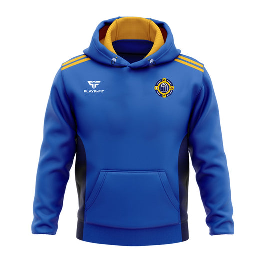 Clough Ballacolla Hurling Club Hoodie Endure (Blue/Navy/YellowGold) - Adults