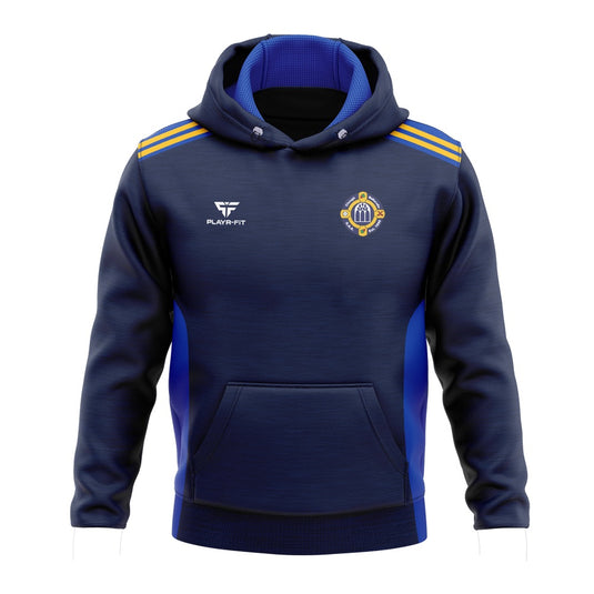 Clough Ballacolla Hurling Club Hoodie Endure (Navy/Blue/YellowGold) - Adults