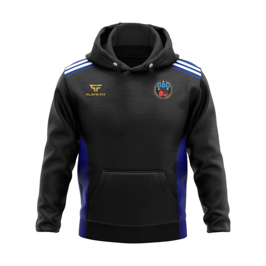 Dungannon Boxing Club Hoodie Endure (Black/Blue/White) - Adults