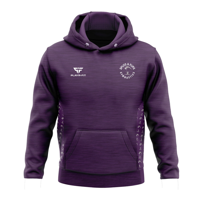 Load image into Gallery viewer, Splits And Flips Hoodie Endure (Purple Sublimated Panel) - Adults
