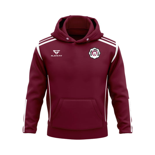 Galway Judo Club Hoodie Adroit (Maroon/White) - Adults