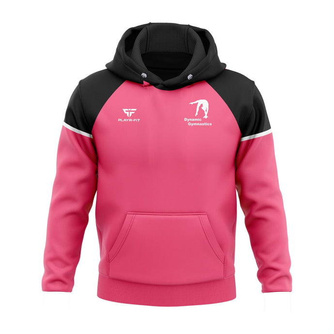 Dynamic Gymnastics Hoodie Stellar (Pink/Black/White) - Adults