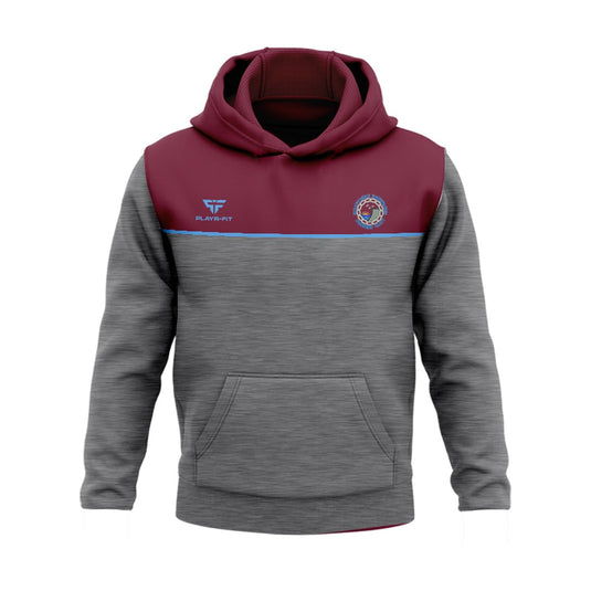 Ballycastle Integrated Nursery Unit Students Hoodie Spirit (Grey/Maroon/Sky) - Kids