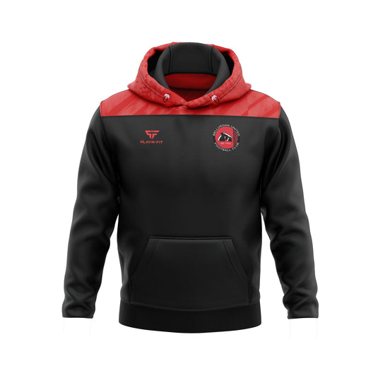 Bellurgan United FC Hoodie Spirit Black/Red - Adults