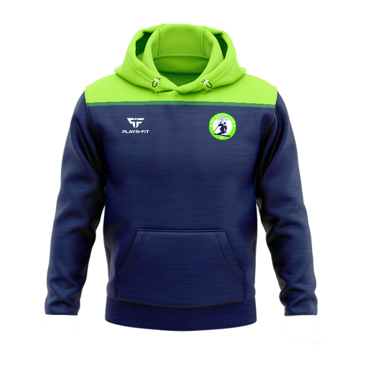 Ski Racing Club NI Hoodie Spirit Navy/Lumo Green - Kids