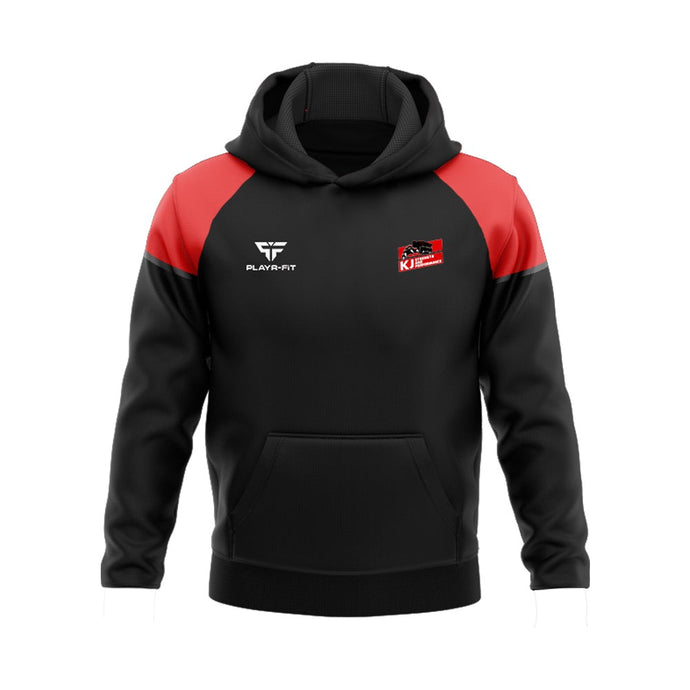 KJ Strength and Performance Hoodie Stellar (Black/Red) - Adults