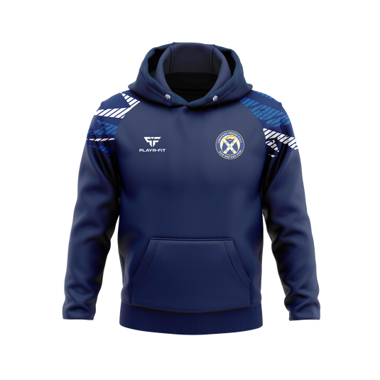 Limavady United FC Travel Hoodie (Blue/Navy/White) - Adults
