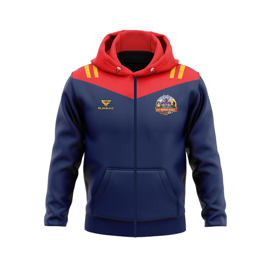 1st Armagh Scouts Full-Zip Hoodie Tenacity (Navy/Red/Yellow) - Adults