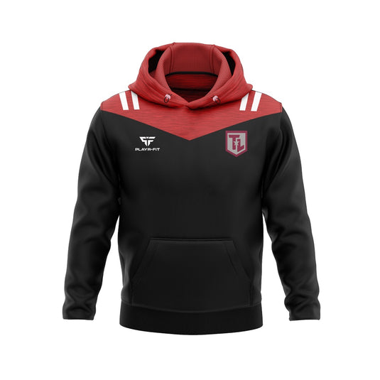 Larne Swimming Club Hoodie Tenacity (Black/Red/White) - Adults