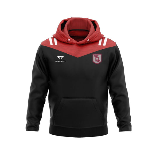 Larne Swimming Club Hoodie Tenacity (Black/Red/White) - Adults