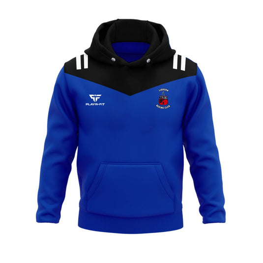 Lisburn Boxing Club Hoodie Tenacity (Blue/Black/White) - Adults