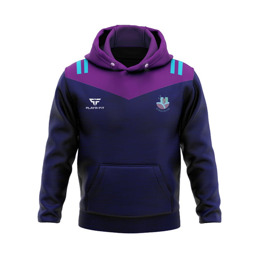 Ó Fiaich College Dundalk Staff Hoodie Tenacity (Navy/Purple) - Adults
