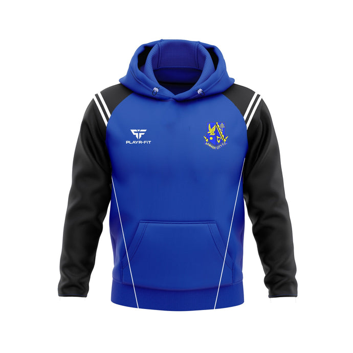 Armagh City FC Ladies Hoodie Vigour (Blue/Black/White) - Kids