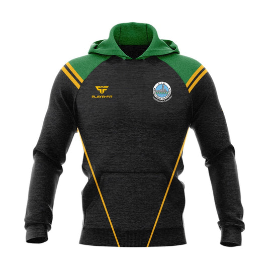 Claregalway Handball Club Hoodie Vigour (Black/Green/YellowGold) - Adults