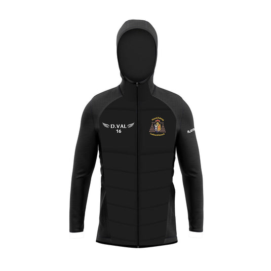 The Dylan Vallely Jersey Hybrid Jacket Black - Adults