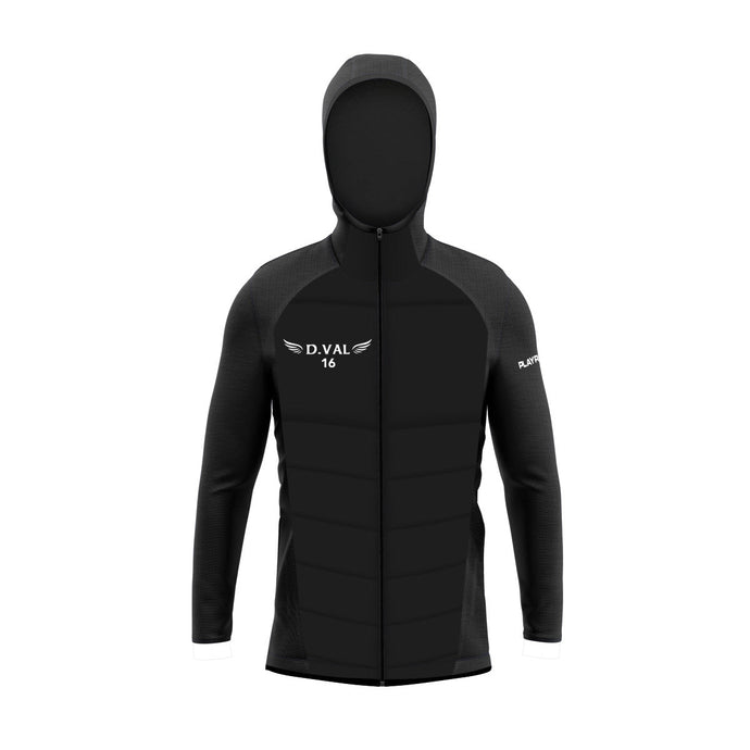 The Dylan Vallely Jersey Hybrid Jacket Black - Adults