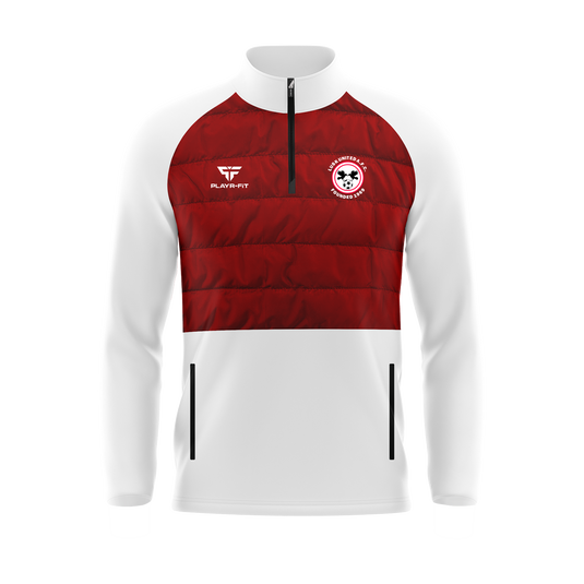 Lusk United Hybrid Midlayer White - Adults