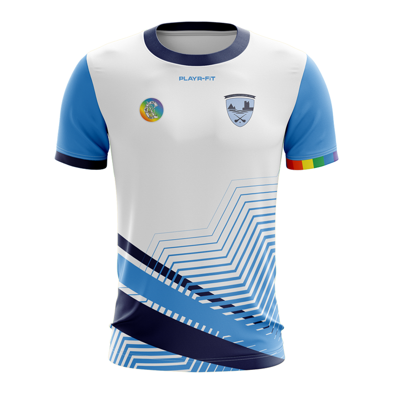 Load image into Gallery viewer, Oranmore Maree Camogie Jersey Junior Camogie White - Kids
