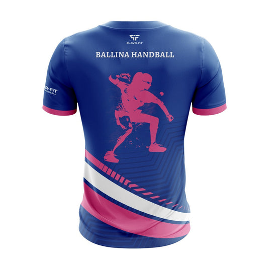 Ballina Handball Club Jersey A36 (Blue/Pink) - Kids