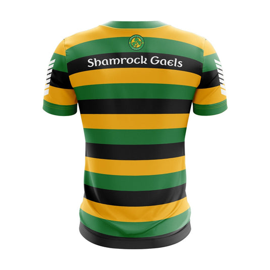 Shamrock Gaels Armagh Jersey B23 Black/Green/YellowGold (Boys) - Kids